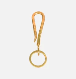 Hammered Key Hook Brass